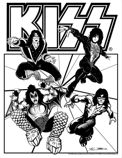Photo By Ken Mills Kiss Rock Bands Kiss Band Coloring Books