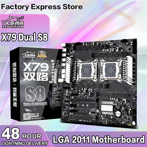 Jingsha X79 Dual S8 Motherboard Dual Cpu Intel Xeon Lga2011 E5 V2 1
