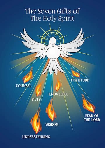 Premium Vector The Seven Ts Of The Holy Spirit Vector Illustration