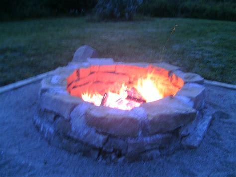 Back Yard Fire Outdoor Decor Backyard Campfire