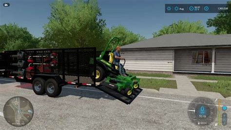 Big Tex 10pi Landscape Trailer V10 Fs22 Farming Simulator 22 Mod
