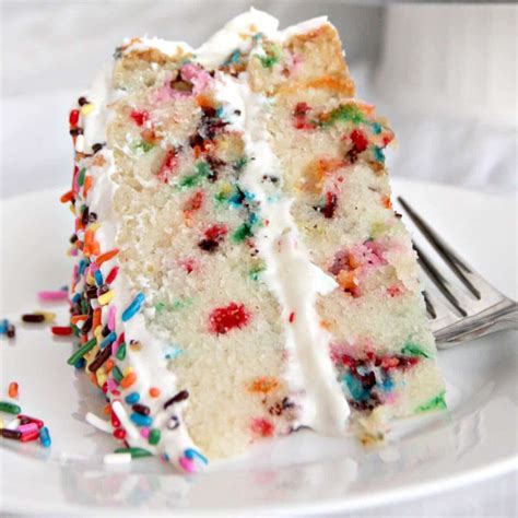 Funfetti Cake From A Simple Recipe You Will Love How Easy This Is