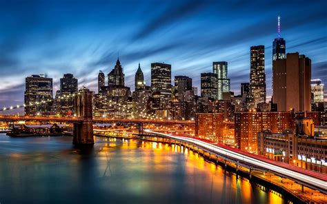 Empire State Building En Nueva York Ciudad Wallpapers Noche Hd 1