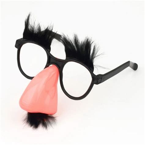 Glasses Mustache Fake Nose Clown Fancy Dress Up Costume Props Fun Party Favor Gd5 Wish Clown