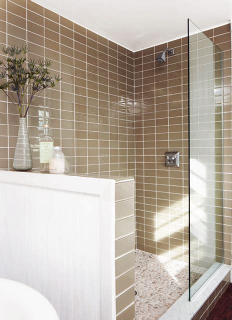 The bright white ice beveled ceramic wall tile is suitable for use on walls but is not suitable for use on floors. Lush 3x6 Glass Subway Tile Installation - Traditional ...