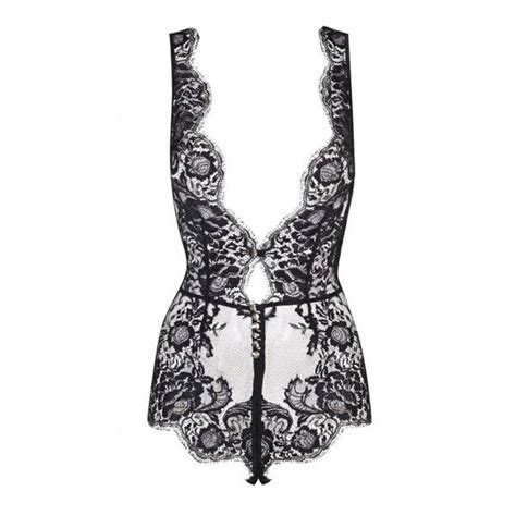 Agent Provocateur Darcia Playsuit Black 2 1150 Liked On Polyvore