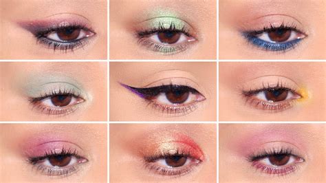 How To 9 Different Ways To Wear Colorful Eyeshadows Easy Beginner