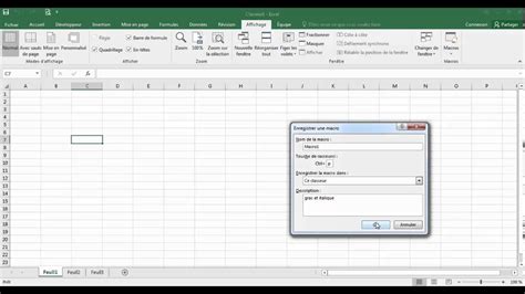 Créer une macro Excel YouTube