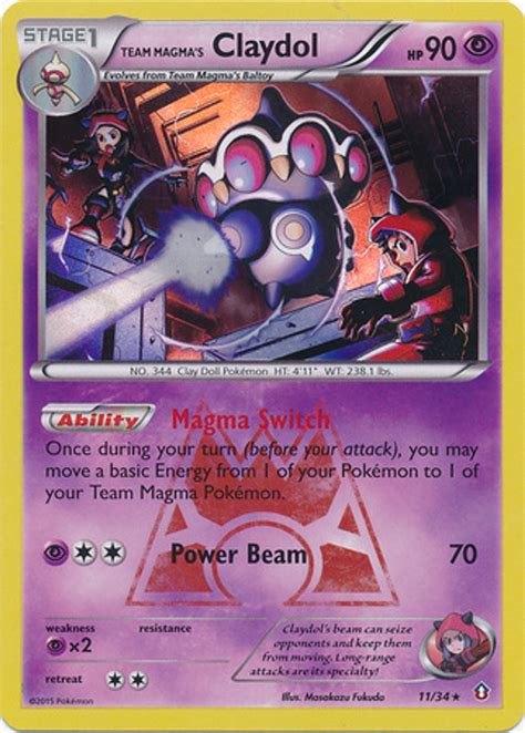 Pokemon X Y Double Crisis Single Card Common Team Magmas Numel 1 Toywiz