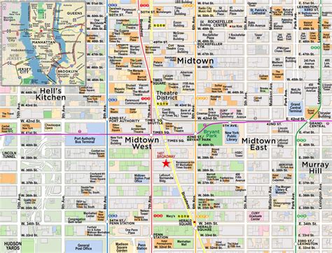 Map Of Nyc Midtown Manhattan New River Kayaking Map
