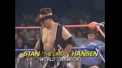 Championship Stan Hansen Vs Leon White AWA On ESPN April 8th 1986