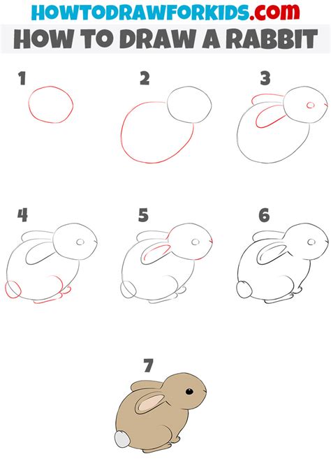 How To Draw Bunnies Step By Step For Kids