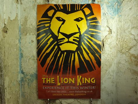 Original Vintage The Lion King Poster Elton John Tim Rice Etsy