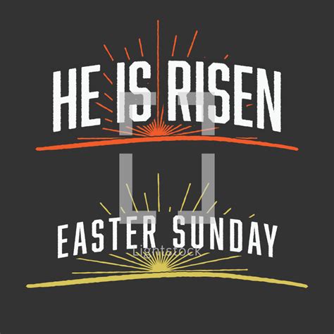 122 best images about christian. He is risen, easter sunday, words, sunrise — Vector — Lightstock