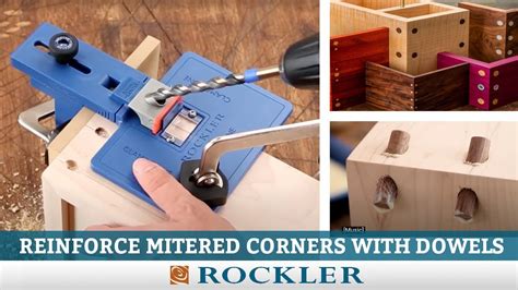 Reinforce Mitered Box Corners With Dowels Woodworking Jig Youtube