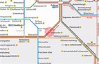 Sonnenallee station map - Berlin S-Bahn U-Bahn