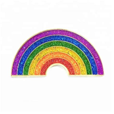 Custom Gay Lesbian Pride Lgbt Rainbow Enamel Lapel Pin With Custom