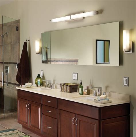 Bathroom Vanity Light Height Above Mirror Lights How To Proper Wall