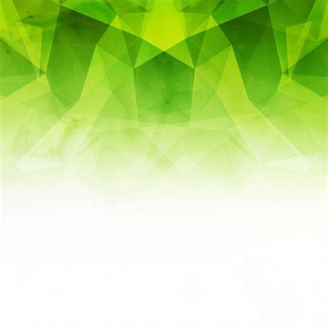 Free Vector Green And White Polygonal Background