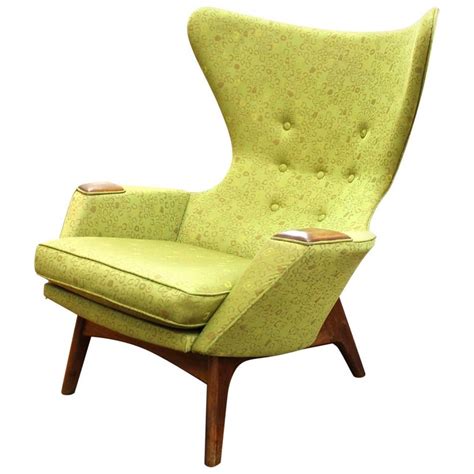 Adrian Pearsall Mid Century Modern High Back Wing Chair At 1stdibs