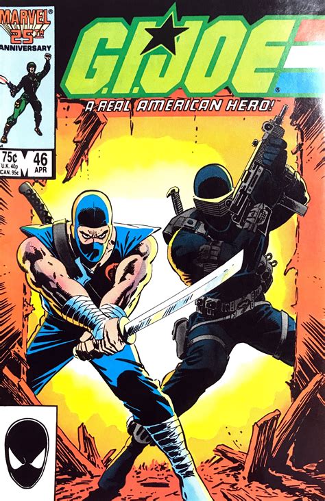 Storm Shadow And Snake Eyes Gi Joe Vol 1 46 Cover Art By Mike Zeck