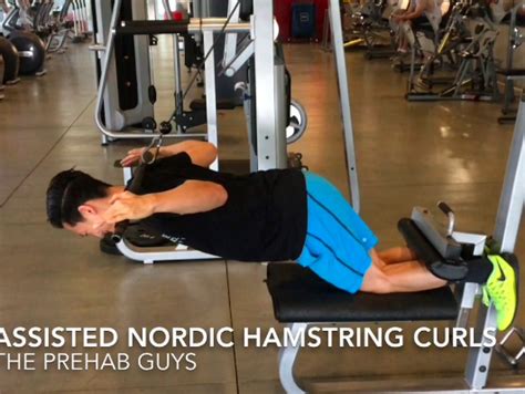 Nordic Hamstring Lowers Use The Lat Pull Down Machine And A Bosu
