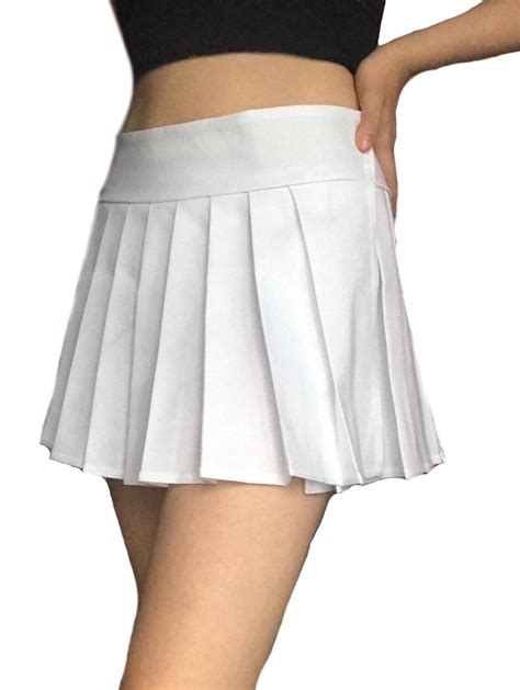 Regular Mini Skirt Plaid Pleated Snow Etsy Mini Skirts Plaid