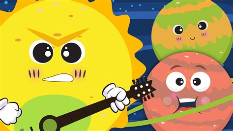 The Planet Song ☀🌛 Nursery Rhyme With Lyrics Solar