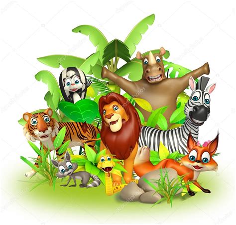 Group Of Wild Animal — Stock Photo © Visible3dscience 102422544