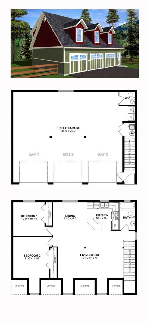 Below are some garage apartment floor plans and house plans with garage apartments from houseplans.com. The Ideas of Using Garage Apartments Plans - TheyDesign.net - TheyDesign.net