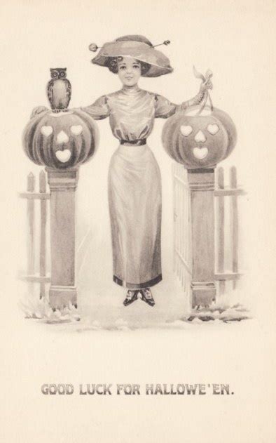 Halloween Victorian Lady Vintage Halloween Cards Halloween Antiques