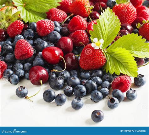 Assortment Of Summer Berries Stock Photo Image Of Diet Food 41696870