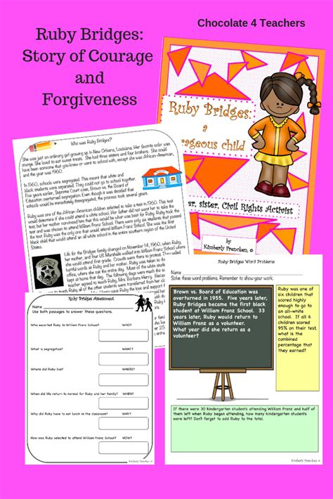 Free Printable Ruby Bridges Activities For Kindergarten Printable