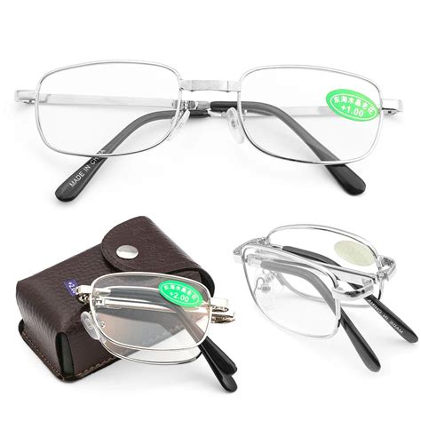 2018 Unisex Folding Reading Glasses With Box Ultra Light Rimless Magnetic Magnifying Eyeglasses