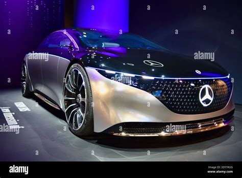 All Electric Mercedes Benz Vision Eqs Vehicle On Display At Ces Worlds