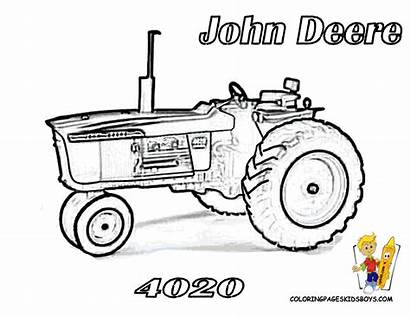 Tractor Deere Coloring John Pages Farm Printable