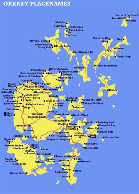 Orkney Islands Map Of Scotland