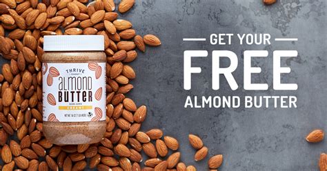 Get A Free Jar Of Thrive Market Non Gmo Almond Butter Blog