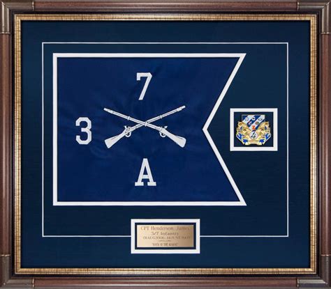 Infantry Guidon 3rd Battalion 7th Infantry Regiment Framed Guidons