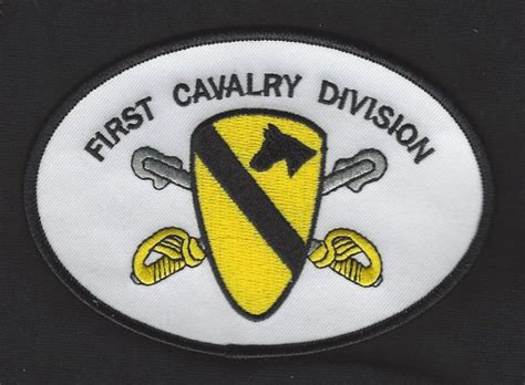 1st Cavalry Division Patch Oval Crossed Sabers Chapter T Shop
