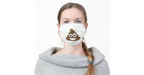 Funny Cute Poop Emoji Adult Cloth Face Mask