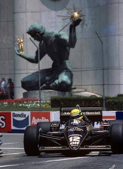 “ayrton Senna Lotus Renault Vainqueur Du Grand Prix Des Usa