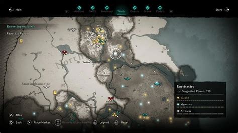 Assassins Creed Valhalla Eurvicscire Treasure Hoard Map Guide