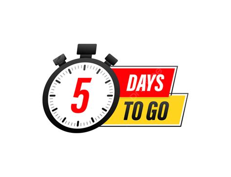 Day 5 Clipart Png Images 5 Days To Go Internet Holiday Retail Png