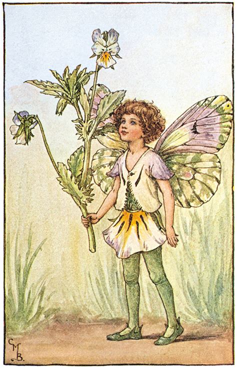 The Hearts Ease Fairy Flower Fairies In 2020 Flower Fairies