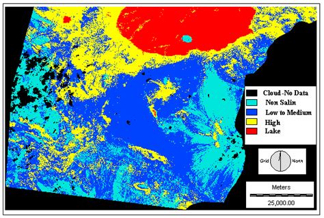Soil Salinity Maps Of Kashan Plain Based On The Mss 1976 Left And Tm