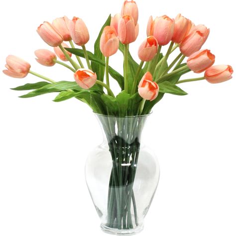 Dalmarko Designs Tulips In Glass Vase And Reviews Wayfair