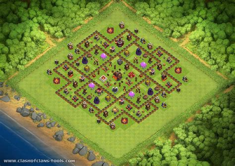 TH10 275 Walls TH10 Trophies Base By Vinicius Andrade Clash Of Clans
