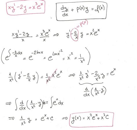 Ejercicio 1 Resuelto De Ecuaciones Diferenciales Lineales De Primer
