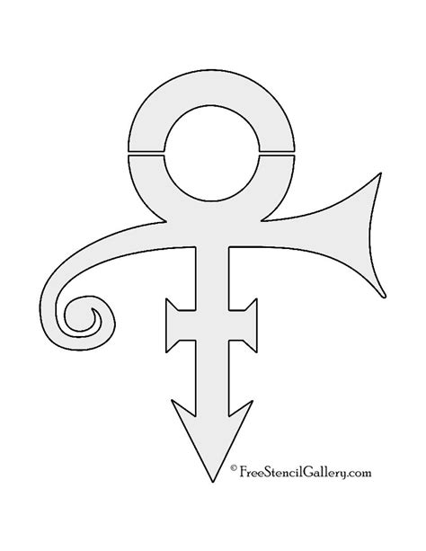 Prince Symbol Stencil Prince Symbol Symbol Drawing Love Symbols